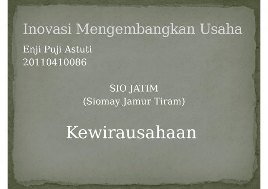 picture Presentasi Usaha Ppt 8581 | Somay Enji | Ekonomi Manajemen